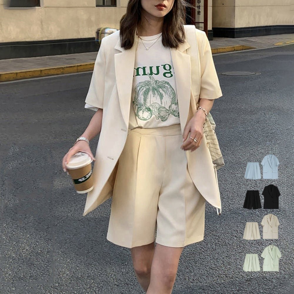 半袖ジャケット ショートパンツ セット夏 - ENOA（エノア）公式｜韓国ファッション通販