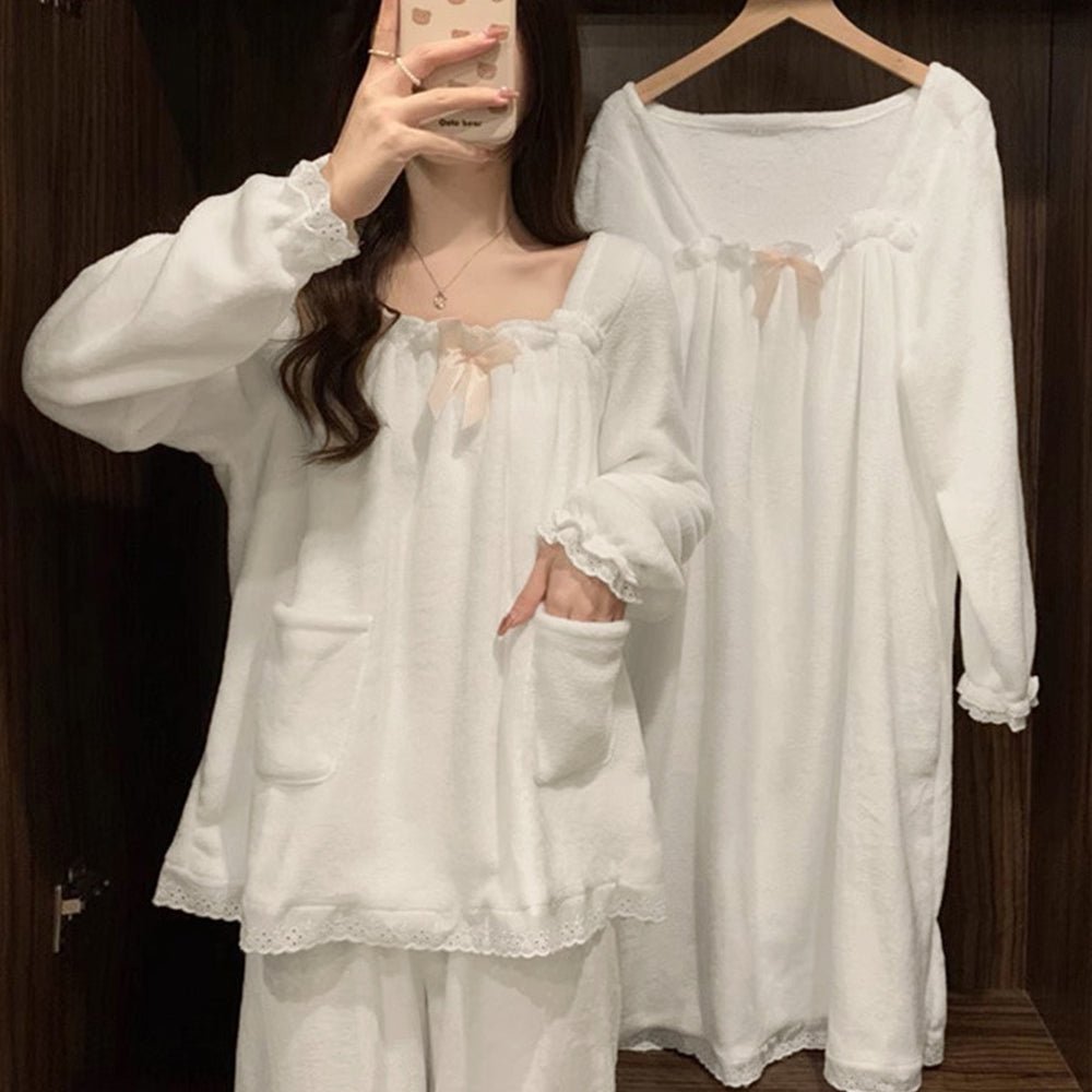 フリースパジャマ 韓国ルームウェア 秋冬 - ENOA（エノア）公式｜韓国ファッション通販