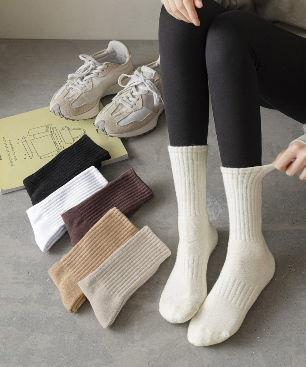 リブソックス ミドル丈 冷えとり靴下 - ENOA（エノア）公式｜韓国ファッション通販