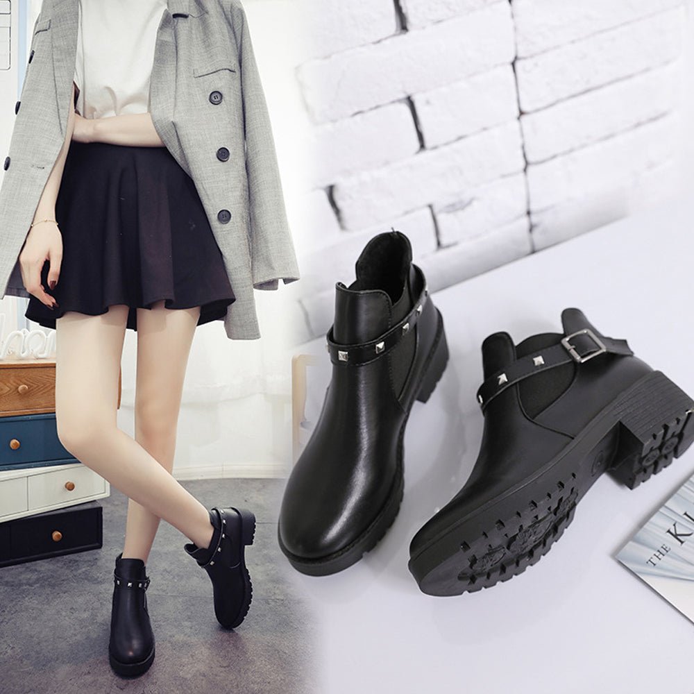 ショートブーツ レディース ローヒール - ENOA（エノア）公式｜韓国ファッション通販