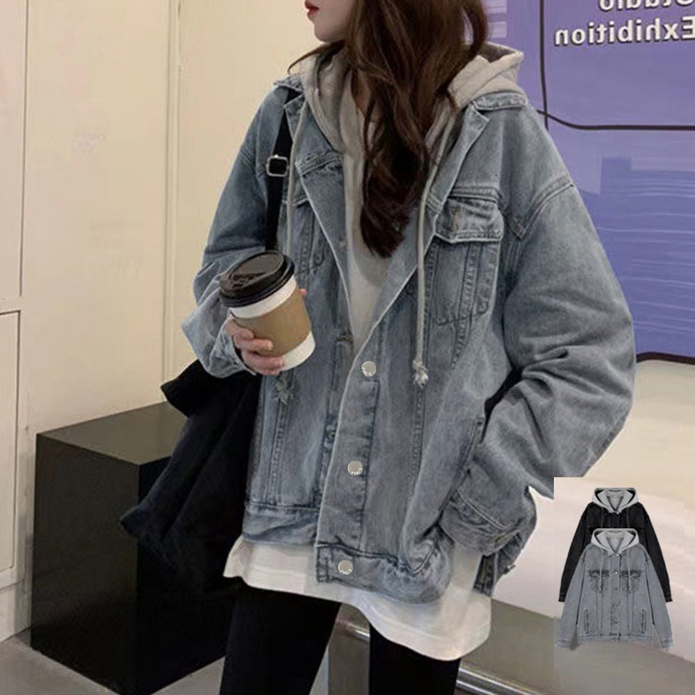 韓国デニムジャケット フード付き 大きい - ENOA（エノア）公式｜韓国ファッション通販