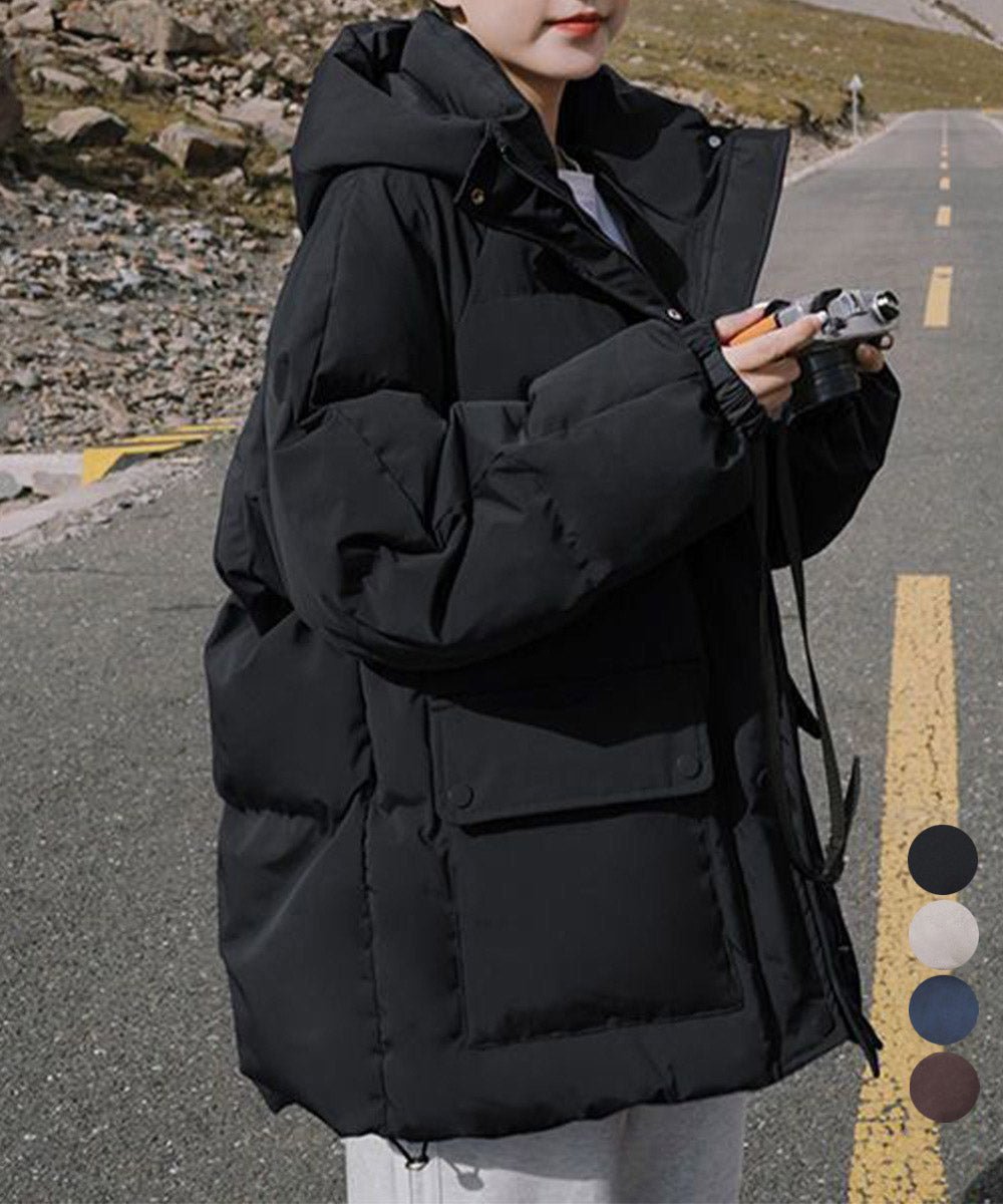 フード中綿コートフェイクダウンジャケット - ENOA（エノア）公式｜韓国ファッション通販