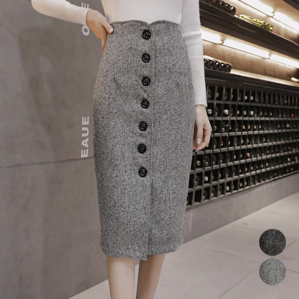 ツイード調スカート 秋冬ペンシルスカート - ENOA（エノア）公式｜韓国ファッション通販